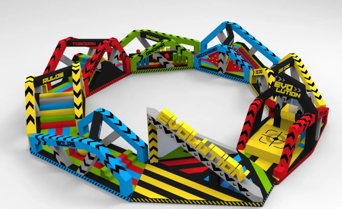 Pista americana Evolution en formato octogonal